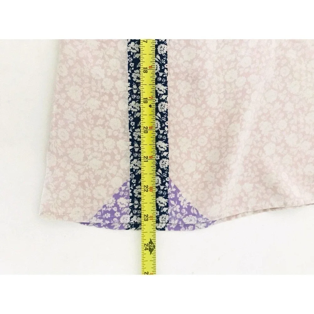 J Crew | Widowpane Silk Halter Top Womens Size 00 Purple Floral Sleeveless